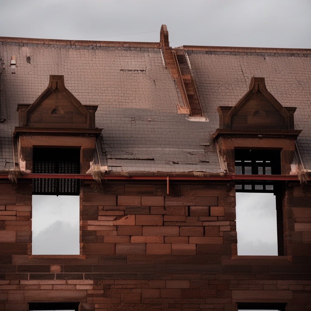 east asian architecture, watercraft, brick wall, cloudy sky, outdoors, window, no humans
