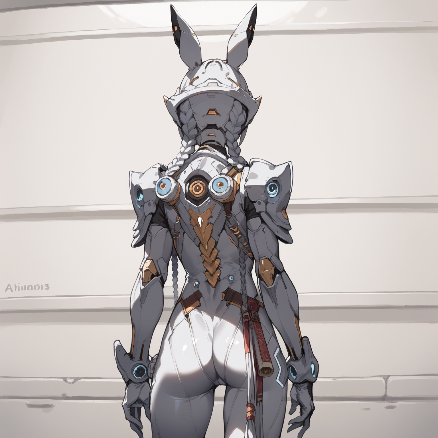 score_9,score_8_up,score_7_up,score_6_up,source_anime,absurdres,
BREAK 1girl,solo,skinny,toned,<lora:Ultimate_Bunny_Full_Suit:0.8>,ultbunnysuit,cowboy_shot,from behind,