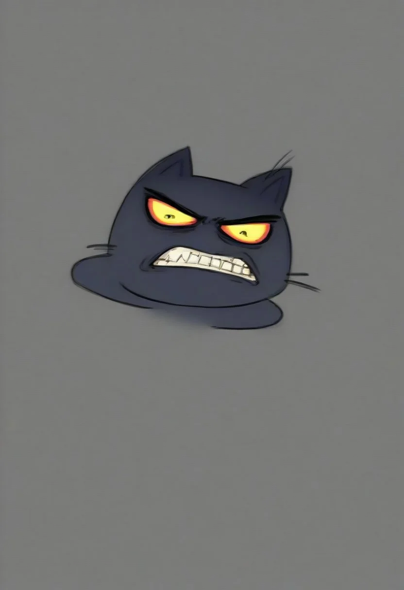 Angry cat
