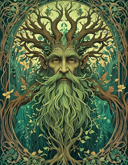 treebeard healing with magic novuschroma15 style art nouveau <lora:novuschroma15 style:0.7> <lora:sdxl_lightning_8step_lora:1>