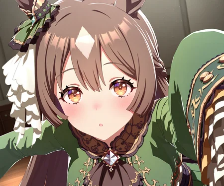 masterpiece, best quality, amazing quality, , 1girl, solo, looking at viewer, <lora:Satono Diamond in game style 3D:1> ummsmingame, 3d, satono diamond \(umamusume\)