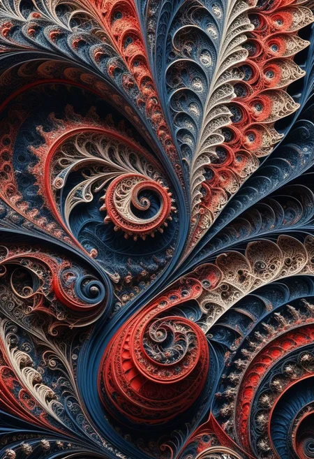 photo of a paisley pattern, boteh, paisley, navy blue, madder red, almond, official art, aesthetic, dynamic angle, hyper detailed, order and chaos, dark colors, (extremely detailed, intricate details, masterpiece, best quality, 8k wallpaper:1.4), dramatic lighting, (dark blue and madder red palette:1.2), twisting paisley