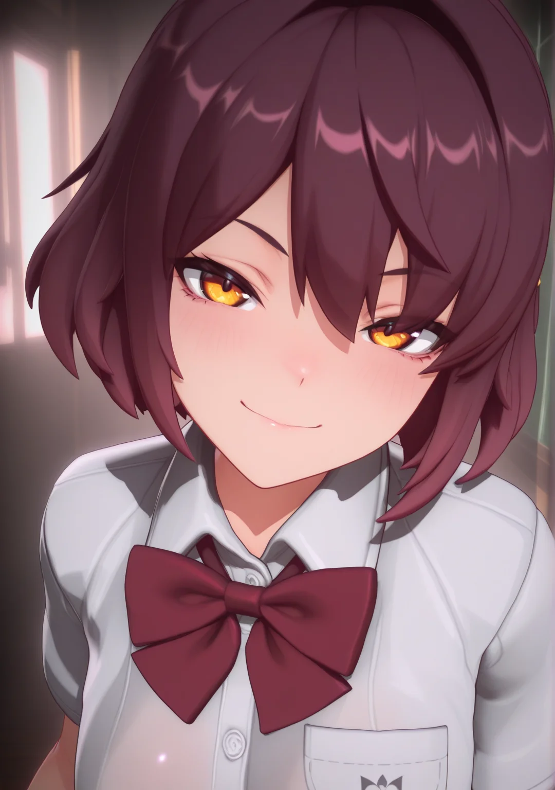 masterpiece,best quality,amazing quality,
1girl,looking at viewer,upper body,school uniform,
<lora:blobcgstyle:1>,blobcgstyle,3d,