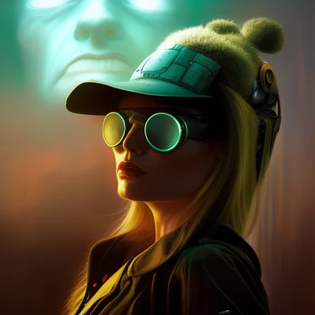 Stoner girlfriend, cyber, punk, piotr-jablonski