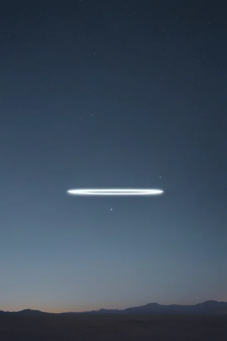 <lora:Photographer Reuben Wu Style:1>Photographer Reuben Wu Style - an image of a light ring in the middle of the sky with stars in the background
