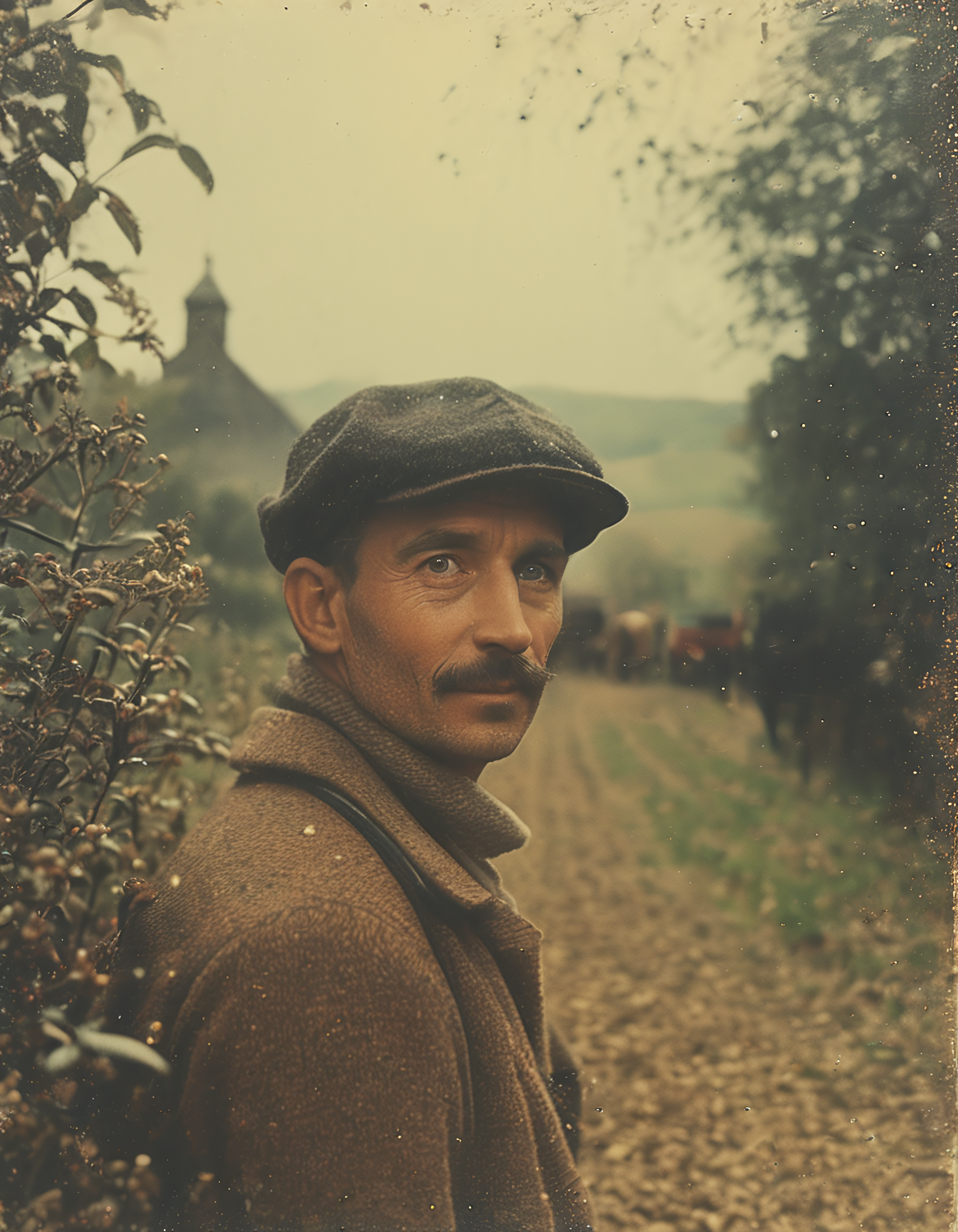 35mm vintage photo of a farmer, bokeh, 4k, uhd, masterpiece