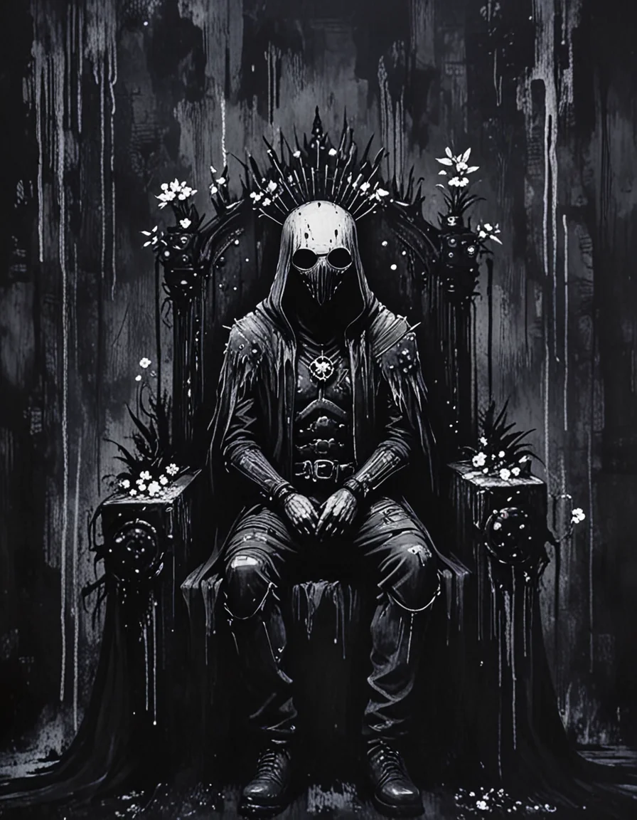 cyberpunk man sitting on a throne <lora:novuschroma64 style:1.2> novuschroma64 style <lora:sdxl_lightning_8step_lora:1>