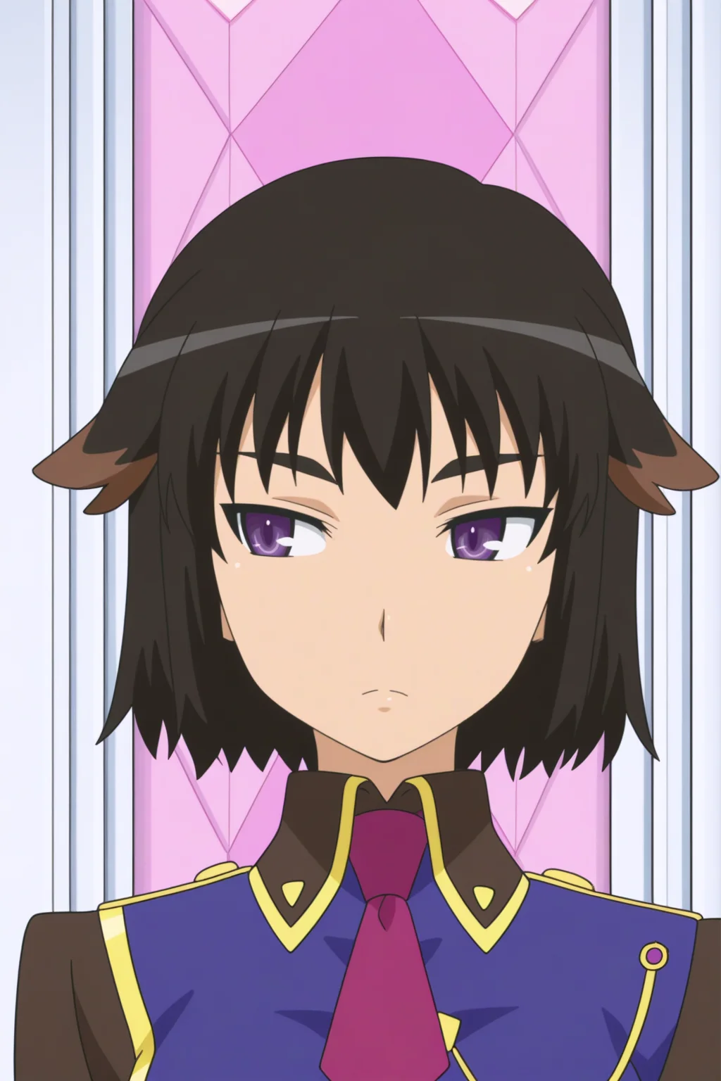 ursula sumarlidi, anime coloring, ursula's uniform, necktie <lora:Astarotte_no_Omocha_-_illustrious:0.8>