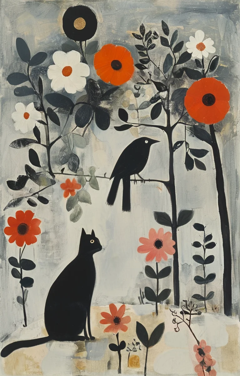 masterpiece,best quality,<lora:tbh198-sdxl:0.9>,illustration,style of Mary Fedden animals