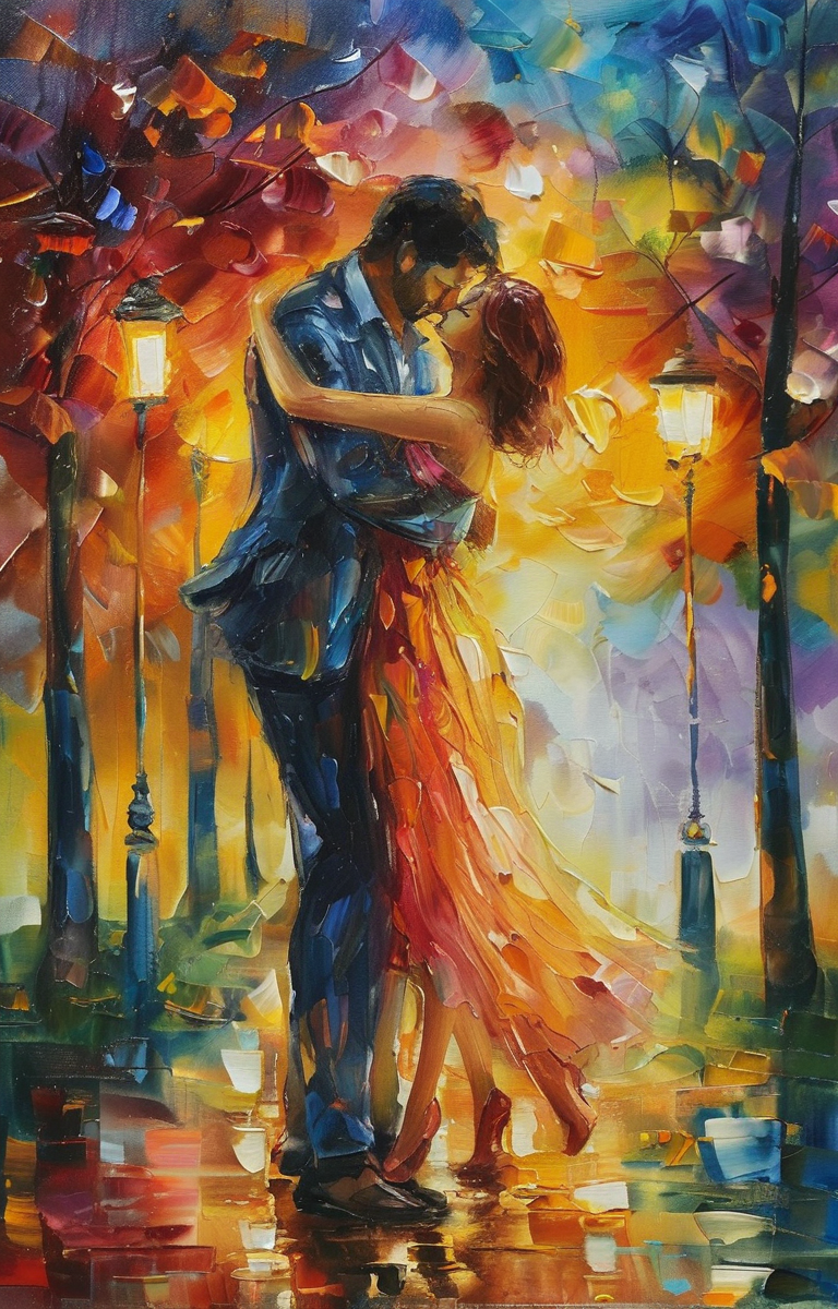 masterpiece,best quality,<lora:tbh438-sdxl:0.8>,illustration,style of Leonid Afremov
 A bottle of perfume in garden