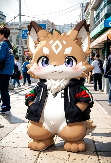 score_9, score_8_up, score_7_up, ((((sdgs4yne0by zuppu11)))), photo background, 1boy, furry, kemono, cute, solo, full body, zPDXL3