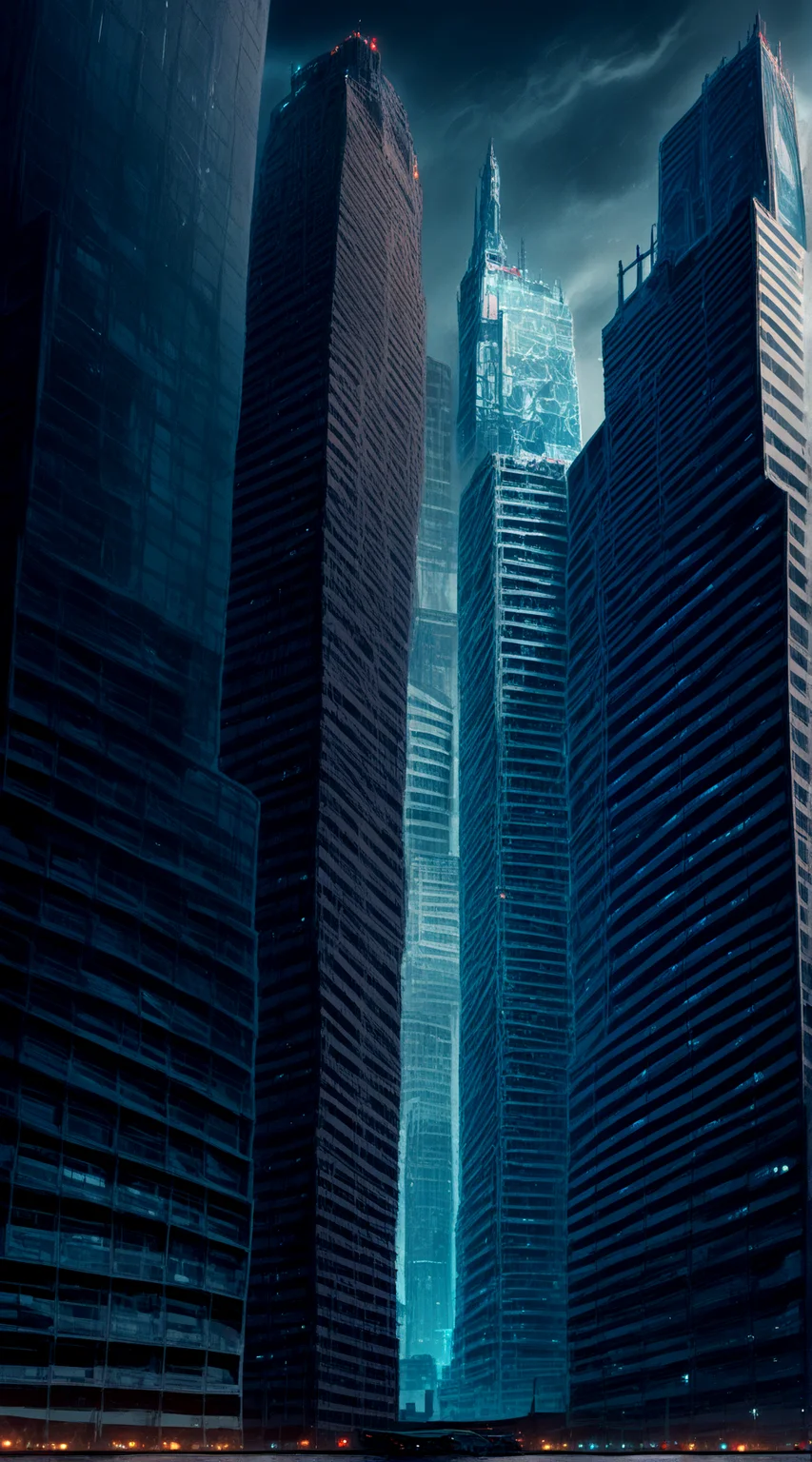 score_9, score_8_up, score_7_up,
<lora:Dystopian_Future_(Architecture)_(Pony)_(AD):0.85> Dystopian Future, monumental architecture, architecture, city, cityscape, scenery, building, skyscraper, future, scifi, science fiction, <lora:watervfx:0.35> <lora:more_details:0.35>
8K, In'ei, chiaroscuro, rim lighting, perfect depth of field shot, beautiful, sharp focus, crisp details, subsurface scattering and reflections,
wide boulevards, busy city center, large plazas, plazas, miserable haze, dark rainy overcast skies, black clouds, abysmal haze, photographic realism, buildings, skyscrapers, metropolis, 8K CGI render, oppressive scale of architecture, black titanium, science fiction masterpiece, dark buildings and skyscrapers, dark oppressive sky, black skyscrapers, dark grey skyscrapers, black titanium skyscrapers, supertall skyscrapers, holograms, holographic monument, scifi, super scale skyscrapers and buildings, dystopia, dystopian, sheer concrete, irregularly shaped buildings and skyscrapers, sheer skyscraper wall, authoritarian, plutonian, dark picture, dark future, dark scifi, building size play, skyscrapers with few windows or glass sides, skyscrapers and buildings made of matte textured dark concrete and metal, micro sized windows,
BREAK zPDXL, zPDXLxxx, <lora:sdxl_lightning_8step_lora:0.4> <lora:detailed_notrigger:0.5>