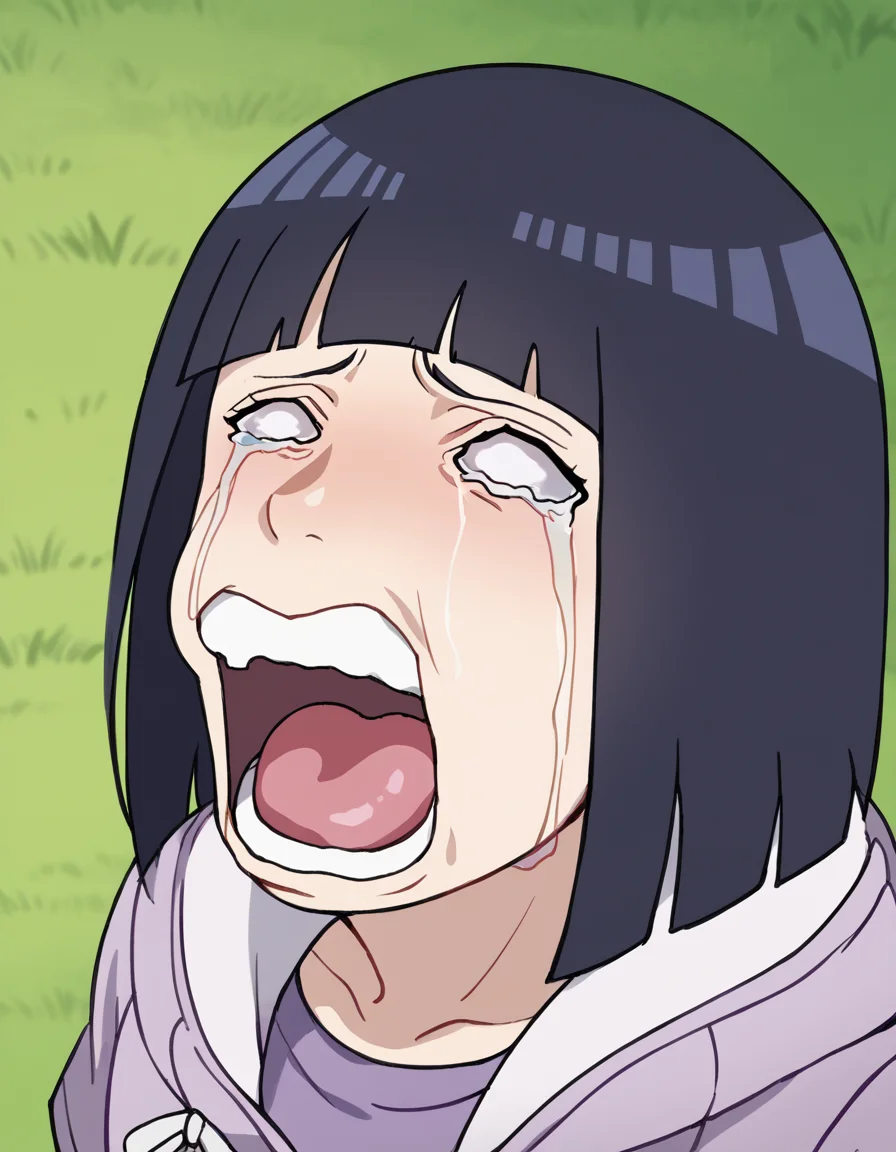 score_9, score_8_up, score_7_up, source_anime, <lora:hinata-hyuuga-boruto-anime-ponyxl-lora-nochekaiser:1>, hinata uzumaki, hyuuga hinata, short hair, bangs, black hair, blunt bangs, white eyes, mature female, large breasts,, <lora:chopper-crying-ponyxl-lora-nochekaiser:1> chopper crying, chopper crying (meme), meme, wavy eyes, crying, tears, teeth, open mouth, tongue,, ,