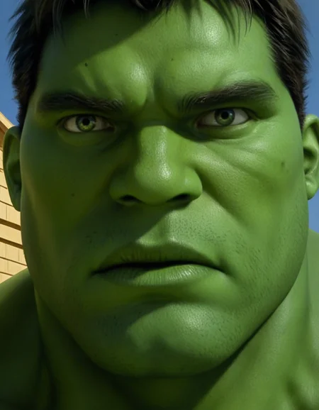 <lora:The_Hulk_2003_V2:0.5> a picture of the hulk, solo, best resolution, best quality, extremely detailed, masterpiece, crisp, sharp focus, zPDXL3, Online Dating