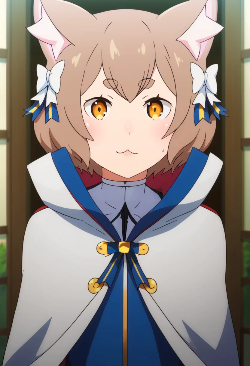 <lora:ferris:1> felix argyle, felix, 1boy, animal ears, male focus, cat ears, solo, brown hair