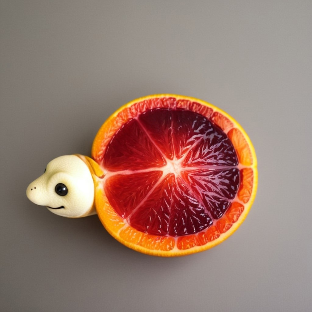 made of blood_orange, a cute turtle