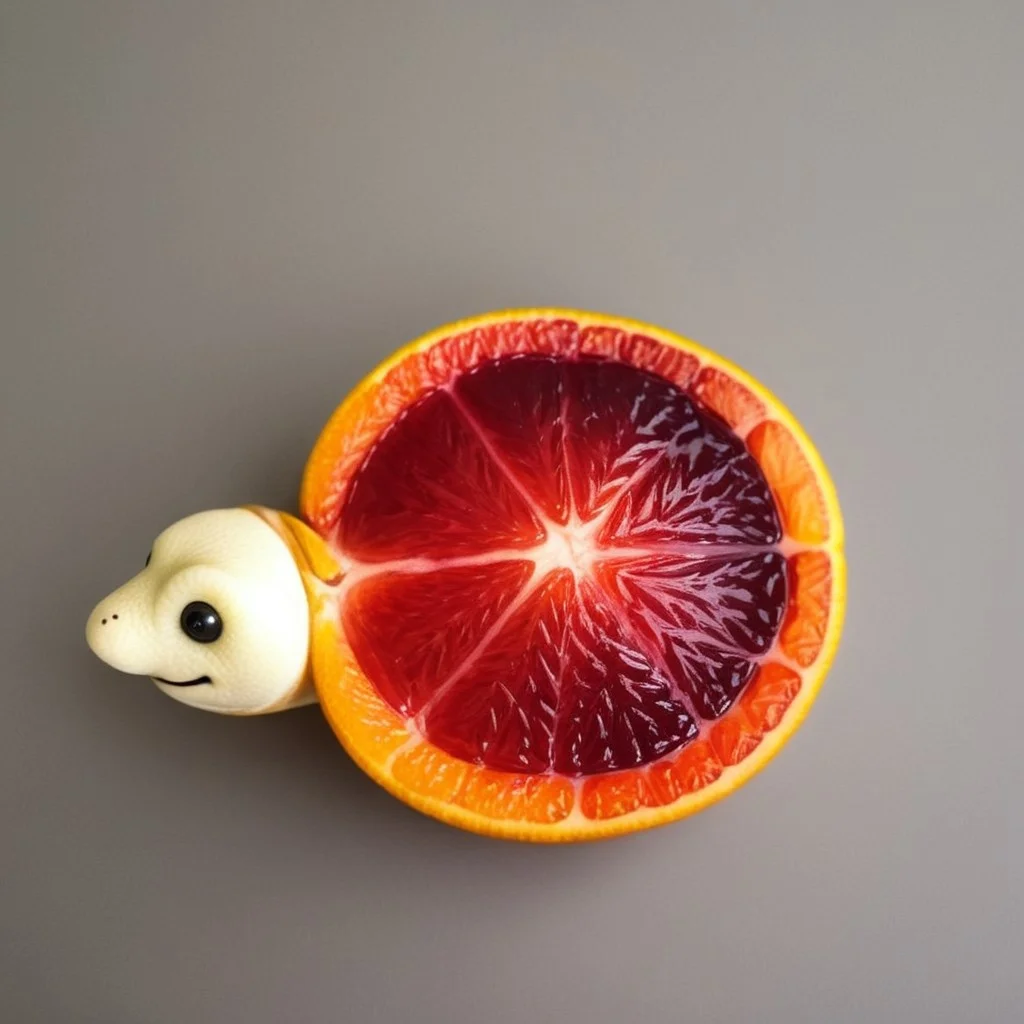 made of blood_orange, a cute turtle