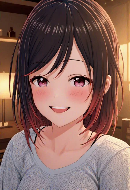 high quality, high detail, 1girl, beautiful girl, joy, happy, laughing, realistic lighting, very detailed drawing