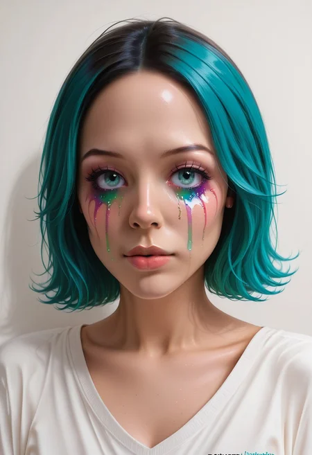 score_9, score_8_up, score_7_up, rating_safe, concept art, realistic, Fixhand.
1girl, solo, cute face, sexy face, Sexy body,
TearsMakeUp, Rainbow Tears
