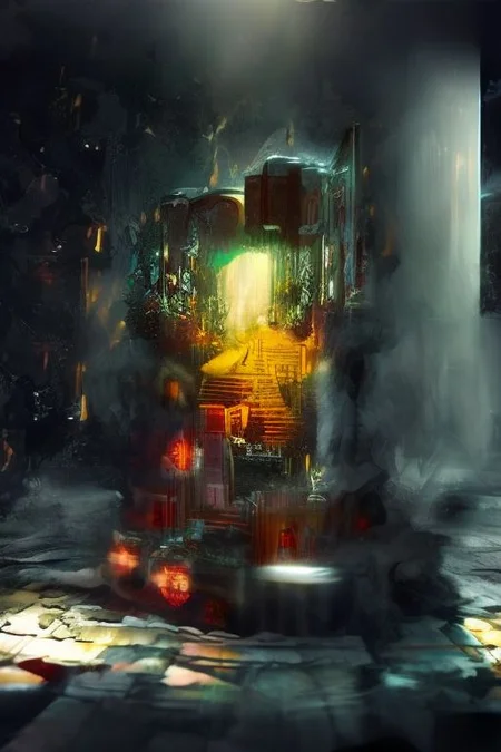 techwear fashion a digital illustration depicts a castle perched atop a cliff, surrounded by the ocean. the castle is painted in shades of red and black, giving it an ominous appearance. a boat sails across the water near the base of the cliff, while a full moon looms large in the sky above. the overall color palette is dark and mysterious, creating a dramatic atmosphere. . futuristic, cyberpunk, urban, tactical, sleek, dark, highly detailed