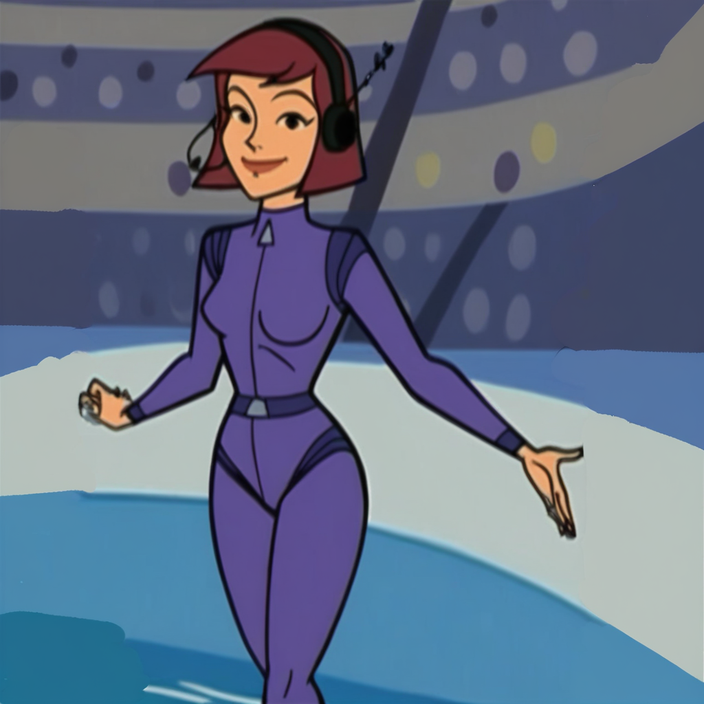 r1pr0m, 1girl, solo, headset, bodysuit, stadium, pool, smile, looking at viewer, <lora:Anime Summer Night Style SDXL_LoRA_Pony Diffusion V6 XL:0.5>  <lora:r1pr0mV2-000070:0.8>