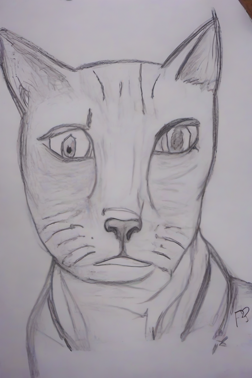 <lora:PE_TerribleFanArtV1:0.8> PETerribleFanArt,badly drawn,terrible drawing,ugly,creepy,
cat
