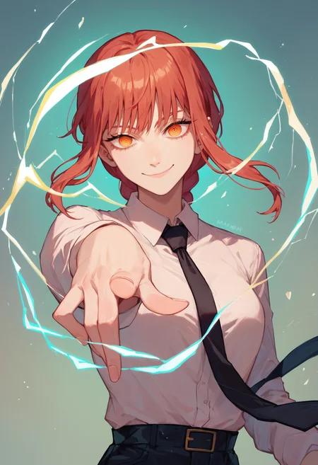 score_9_up score_8_up score_7_up, 1girl, pointing electricity, makima \(chainsaw man\), [:smile:0.5]
<lora:only_my_railgun_pony:1>