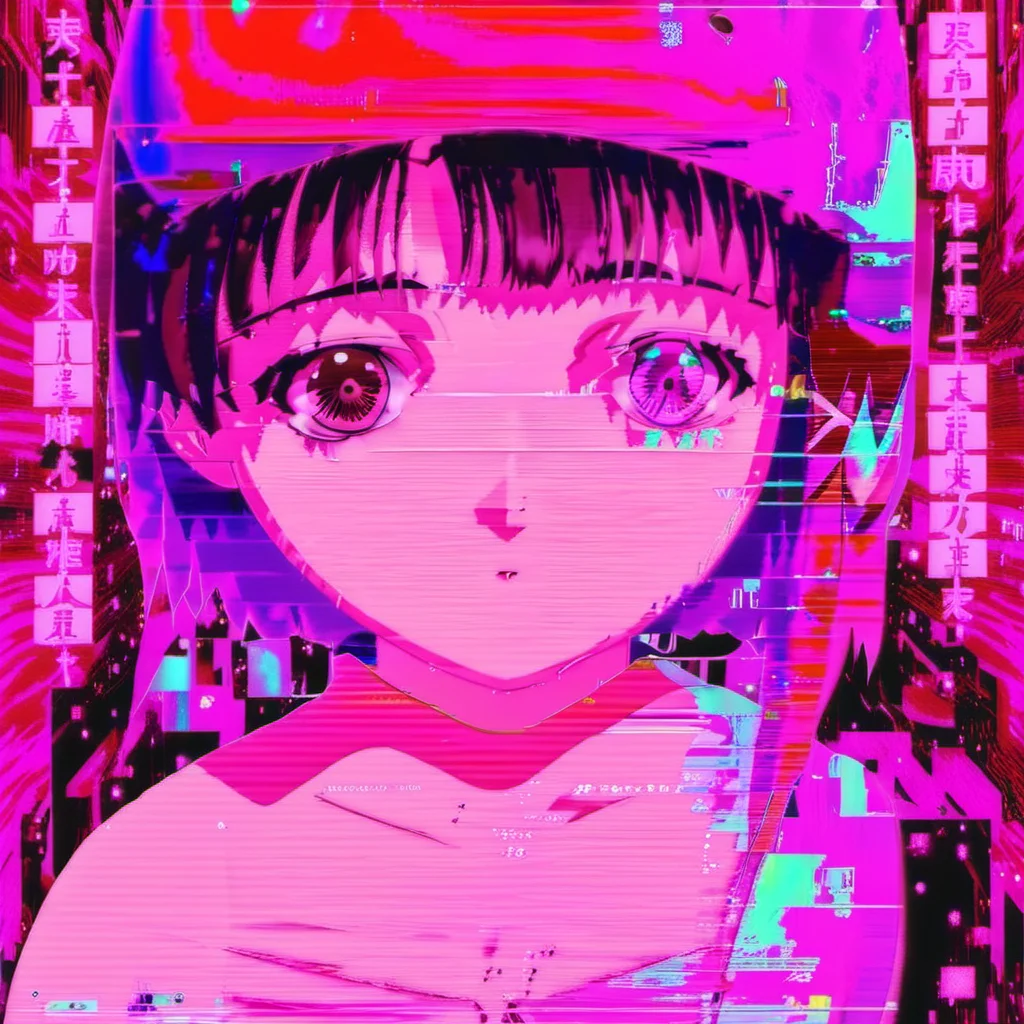 <lora:SDXLLainGlitch:1>, ((((LainiaLain)))), ((((Anime Girl)))),  <lora:nfxlyria:0.3>, nfxlyria, Anime Girl Glitch Glitchcore,  <lora:GlitchGirlModel4Actual:0.7>, GlitchBreakGirl, Anime Girl Glitch, anime