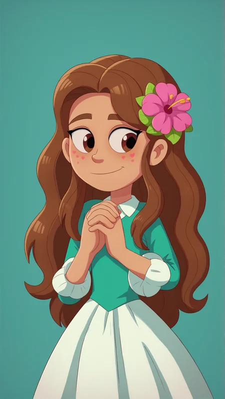 ((score_9)), score_8_up, score_7_up, ((masterpiece)), ((high quality)), zPDXL3, BREAK
Padoga style, 1girl, dark skin, long hair, flower in hair, good hands<lora:Padoga_style:1>