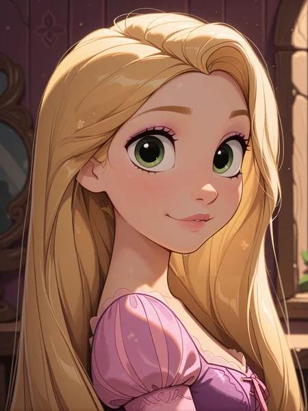 masterpiece, best quality, absurdres,
<lora:DisneyRapunzel:1.0>
DisneyRapunzel, 1girl, blonde hair, green eyes, very long hair, looking at viewer, portrait