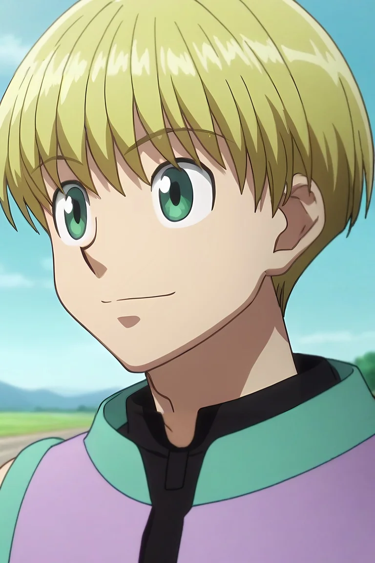 score_9, score_8_up, score_7_up, source_anime, rating_safe, , anime screencap, anime coloring, , , depth of field, 1boy, solo, male focus, <lora:shalnark_ryuseih_pony:0.88>, shalnark_ryuseih, blonde hair, green eyes, short hair, , close-up, highway, light, arms up, smile, , <lora:sdxl_lightning_8step_lora:1>