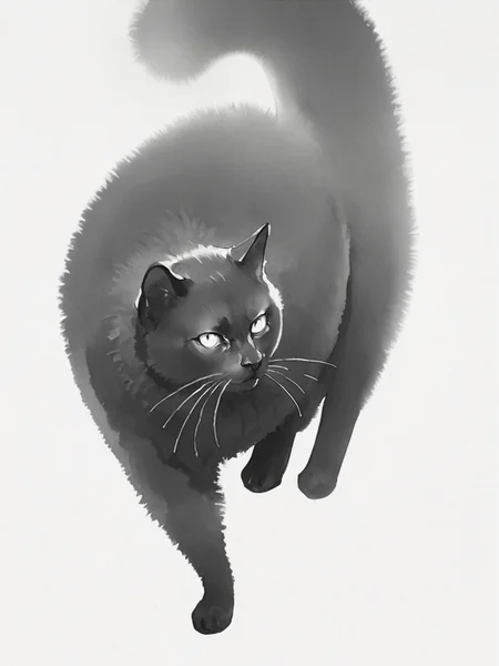 score_9, score_8_up, score_7_up, score_6_up, score_5_up, score_4_up, <lora:p3np0v4cXLP:1> p3np0v4c, black cat, monochrome, p3np0v4c, white background, fluffy, watercolor