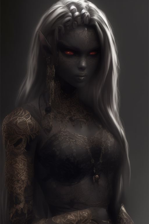 RAW photo, (masterpiece:1.3), subsurface scattering, heavy shadow, (high quality:1.4), (intricate, high detail:1.2), professional photography, HDR, High Dynamic Range, realistic, ultra realistic, photorealistic, high resolution, film photography, ambient lighting, atmospheric effects, <lora:detail_slider_v4:2>, OverallDetail, a female drow, dark makeup,  jewelry, tiara, <lora:Drow:0.8>, Stunning Hispanic Woman, model bombshell, beautiful, sensual, almond-shaped eyes, golden brown skin, young-looking, Tera, <lora:Tera:1>, earrings, makeup, epiCPhoto