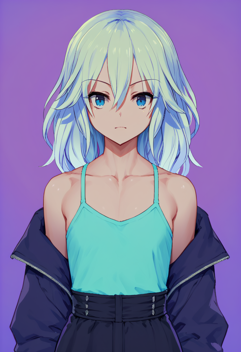 source_anime, score_9, score_8_up, score_7_up, score_6_up, score_5_up, score_4_up, 1 girl, solo, <lora:Yasu_Yasui_from_LiL_for_PonyXL:1> yasu, small breasts, white hair,, <lora:cutesexyronutts_style_xl:1> csr style,,(In the Cloud Nine Lounge, Sketching a portrait),