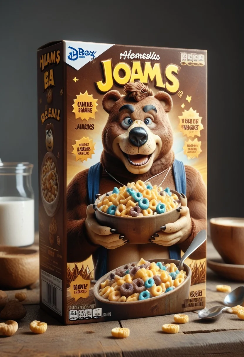 score_9, score_8_up, score_7_up, BREAK
c3r34lbox, food, 1boy, male, solo, anthro, furry, bear, furry male, Banjo the bear, brown bear,