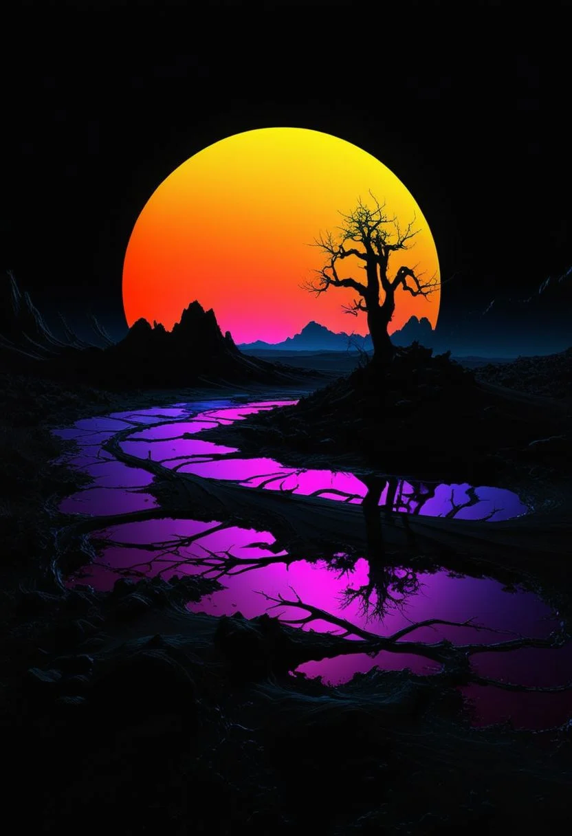 an otherworldly landscape in the style of neon silhouette contrast,
<lora:xl_more_art-full_v1:0.5> <lora:- SDXL - vanta-black_contrast_V3.0:0.4> <lora:SDXL_black_and_color_Sa_May:0.5> dark, black and color <lora:sss:0.7> sss