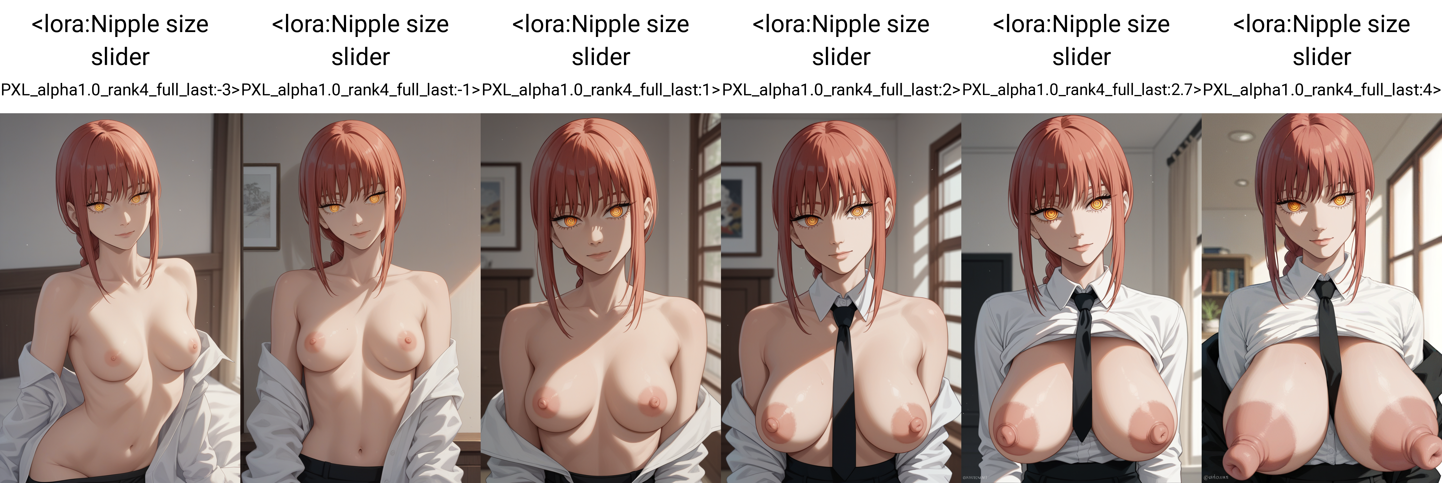 score_9, score_7_up, 1girl, nipples, makima \(chainsaw man\), medium breasts,   <lora:Nipple size slider PXL_alpha1.0_rank4_full_last:-3>
