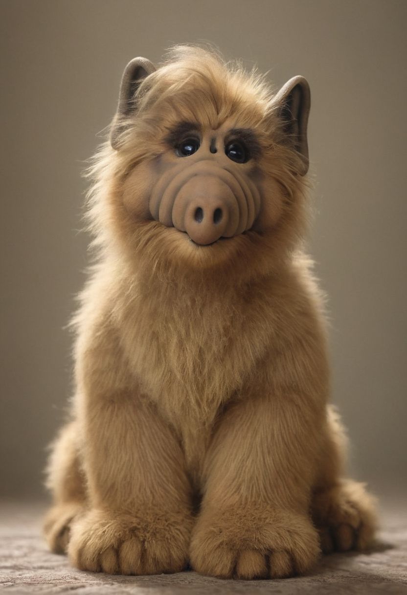 amazing quality, masterpiece, best quality, hyper detailed, ultra detailed, UHD, perfect anatomy, portrait, dof, hyper-realism, majestic, awesome, inspiring, - a fluffy cute (Xalfx:1.0) ,  cinematic composition, soft shadows, national geographic style,