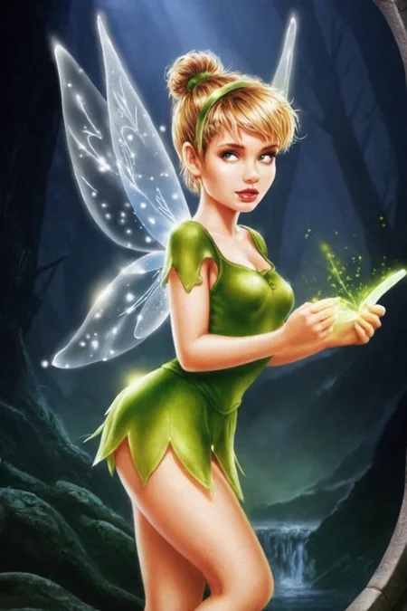 r0y0 style, <lora:r0y0:0.8> tinkerbell