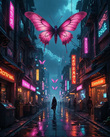 cyberpunk cityscape neonpunk style neonpunk style Biomechanical: (organic-metal fusion), (pulsating veins), (symbiotic tech), (alien ecosystems), Dark matter dawn emitting WIMP whispers, Spring equinox reprogramming of agricultural drones , prismatic neo gothic, Dream pollen laboratory with nightmare butterfly specimens,Buffering snowfall loading asset packs,AI emotion weather lighting systems in robot nations, Solar-flare carved canyon glowing radiation tattoos, Cumulonimbus calvus praecipitatio oozing liquid polymer sheets, , ,
<lora:tbh124-sdxl:0.15> style of Jean-Antoine Watteau,
<lora:tbh129-sdxl:0.15> style of Michael Cheval,
<lora:cyber_vision_T.E.D:0.3> cybervision,
<lora:add-detail-xl:0.7>,
<lora:aidmaMJ6.1_v0.5_2:0.3> aidmamj6.1,
<lora:Flux-XL_Scenery:0.15> flux-scenery,
<lora:Flux-style-xl-lora:0.15> flux-style,
8K resolution, ultra-detailed cinematic composition, contemporary concept art style, volumetric magical atmosphere with ethereal glow, rich complementary color palette, vivid gradients and chiaroscuro contrast, dynamic perspective with layered depth of field, inspiring awe-inspiring mood, Unreal Engine 5 render quality, intricate textures, flawless anatomy, rule of thirds composition, luminous highlights, surreal ambiance, award-winning illustration, harmonious balance of light and shadow, photorealistic details, ArtStation trending, chromatic accents, nostalgic futurism, dreamlike serenity, bold creativity, professional finish, sharp focus, ambient background, fascinating dynamic motion,, Baroque art style, dynamic composition, dramatic lighting, rich colors, intricate details, professional-grade execution, captures the grandeur and theatricality of the Baroque period, Cyberpunk art style, futuristic cityscapes, neon-lit streets, high-tech and low-life, cybernetic enhancements, dystopian and gritty atmosphere . cyberpunk, vaporwave, neon, vibes, vibrant, stunningly beautiful, crisp, detailed, sleek, ultramodern, magenta highlights, dark purple shadows, high contrast, cinematic, ultra detailed, intricate, professional, cyberpunk, vaporwave, neon, vibes, vibrant, stunningly beautiful, crisp, detailed, sleek, ultramodern, magenta highlights, dark purple shadows, high contrast, cinematic, ultra detailed, intricate, professional . neon lights, dark alleys, skyscrapers, futuristic, vibrant colors, high contrast, highly detailed
