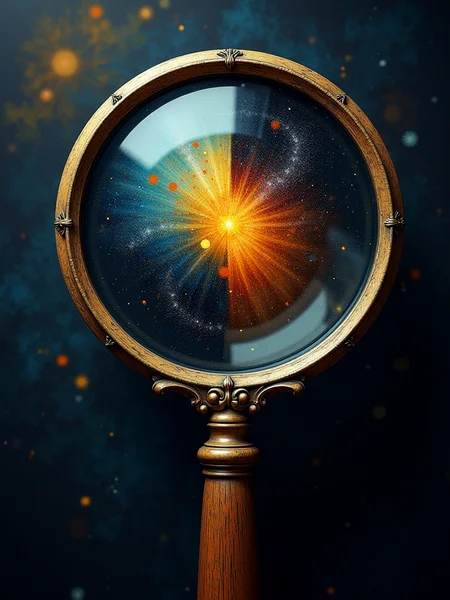Magnifying glass, scrutinizing duality.

dualityCE ctyle 