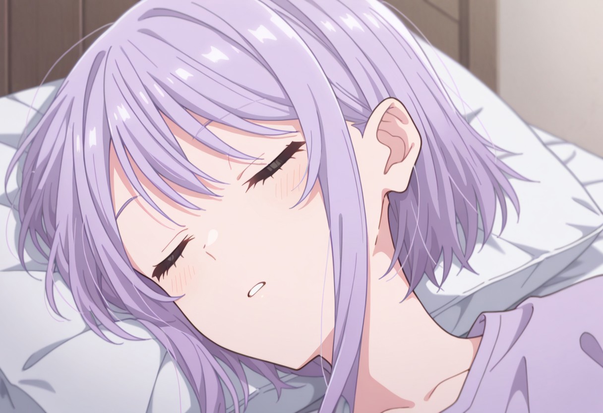 masterpiece, best quality, 32k, high resolution, absurdres, amasawa kyou, sleeping