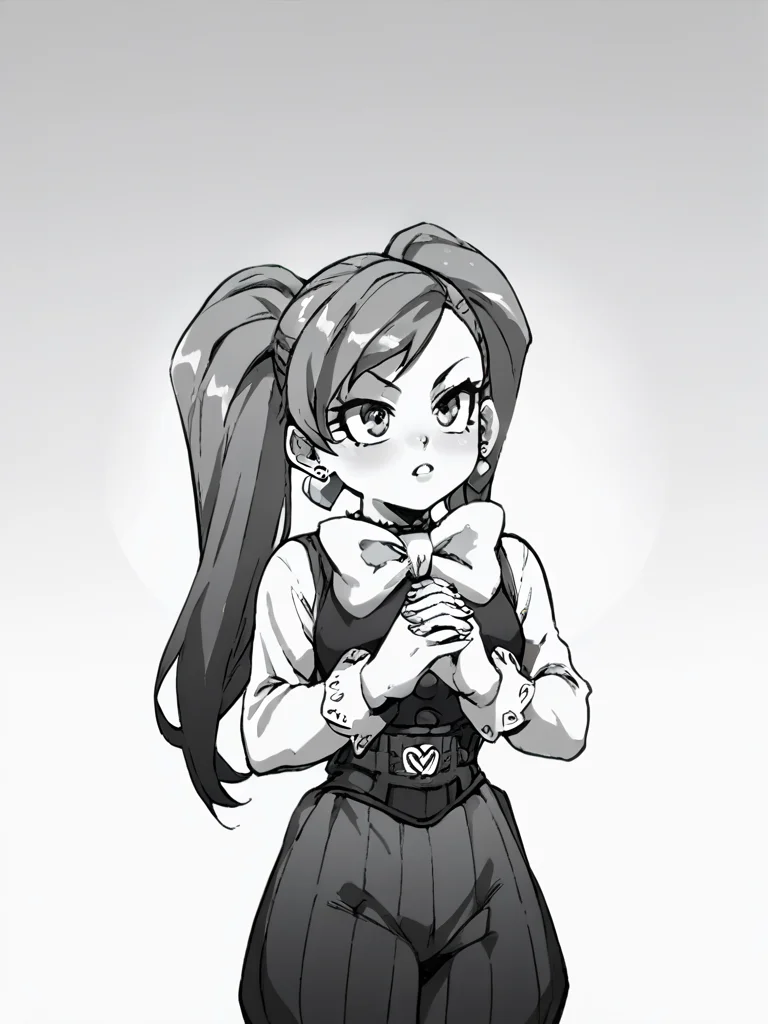 score_9, score_8_up, score_7_up, score_6_up, perfect hands, source_cartoon, (1girl, solo,)<lora:FunSexyDB_Style:1> monochrome, <lora:My_Hero_Academia-La_Brava-PDXL:1> la brava,