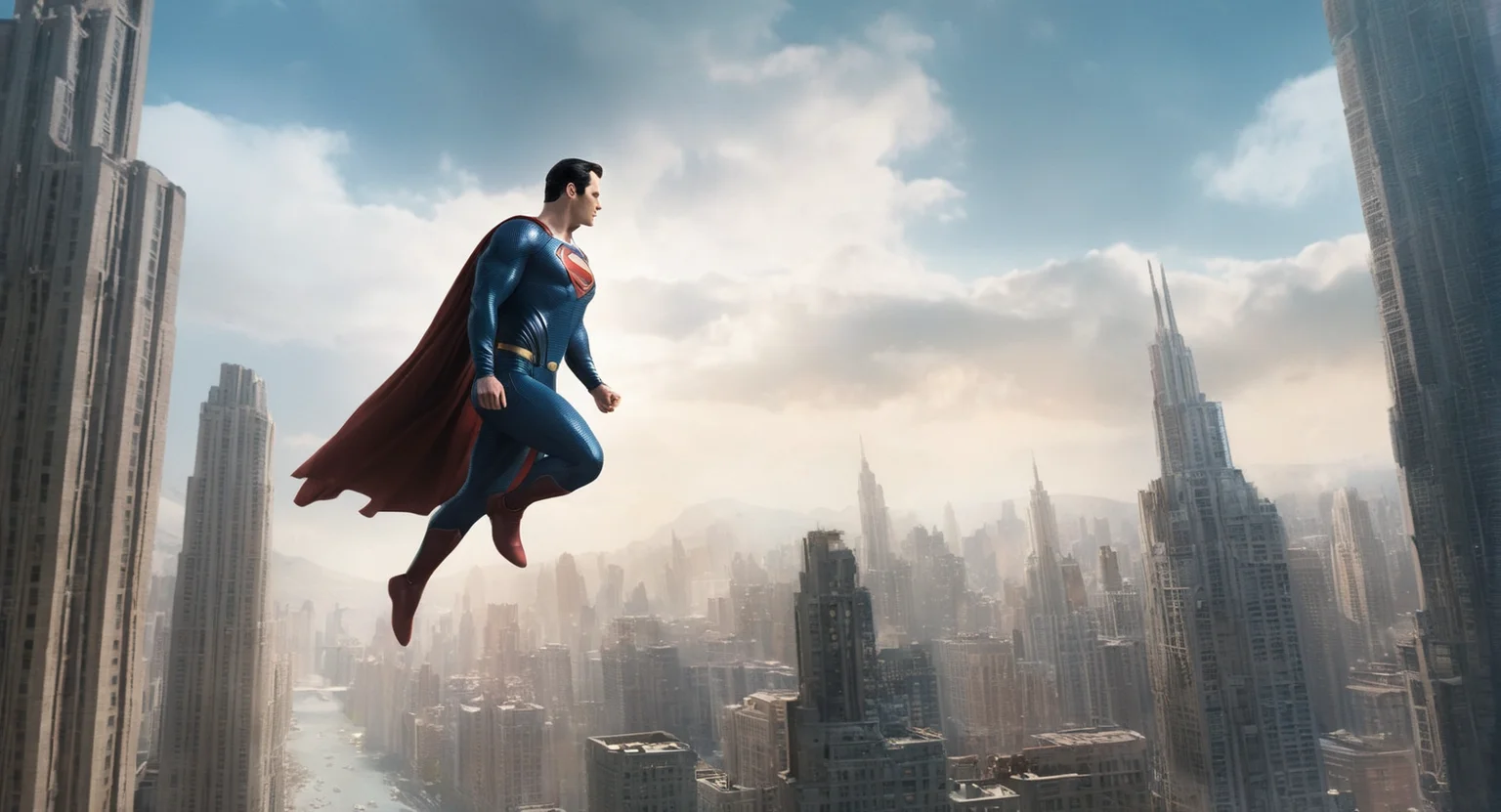 concept art of <lora:Metropolis City:1>
metropolis city a superman flying through the air over a city, digital artwork, illustrative, painterly, matte painting, highly detailed