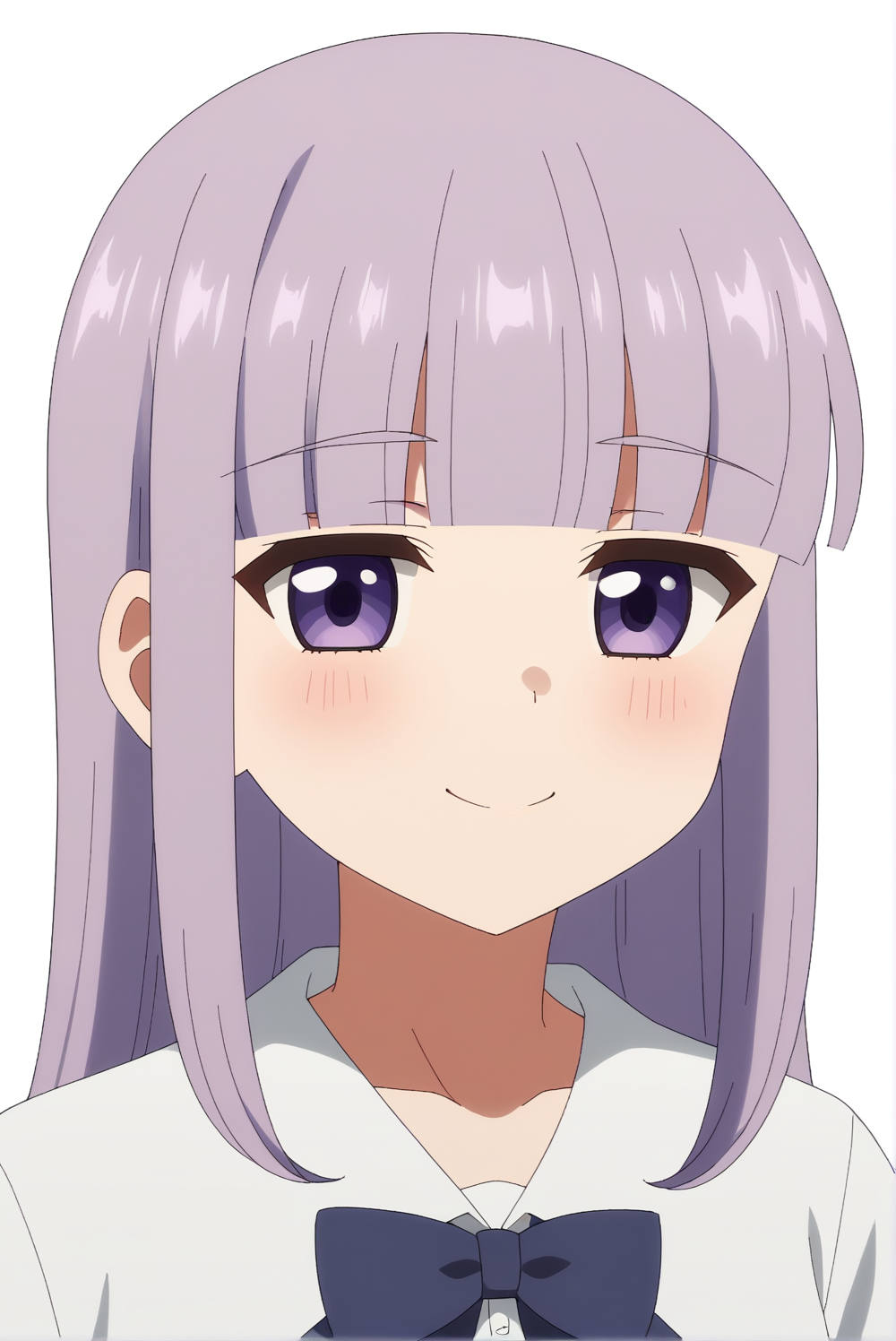 <lora:Lilishka:0.7>, Lilishka, white background, upper body, smile