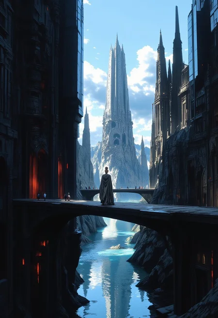  « a group of crystal towers built in vertiginous shapes. »