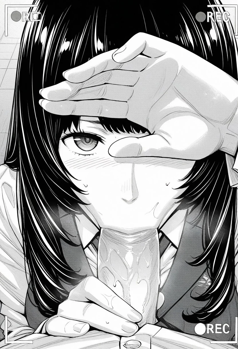 score_9, score_8_up, score_7_up, source_anime,(extremely detailed CG), (best quality),
greyscale, monochrome, 1girl, viewfinder, recording, fellatio, covering own eyes, oral, hetero, solo, 1boy, blush, penis,miren,black hair,