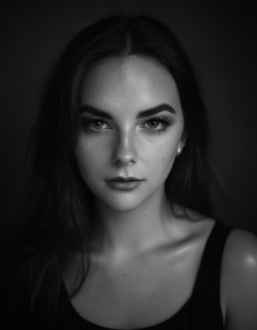 photograph Portrait, b&w, intensiv, 50mm . cinematic 4k epic detailed 4k epic detailed photograph shot on kodak detailed cinematic hbo dark moody, 35mm photo, grainy, vignette, vintage, Kodachrome, Lomography, stained, highly detailed, found footage, Portrait, b&w, intensiv, magical, cute, charming, pretty, elegant, intricate background, highly detailed, divine inspired, sharp focus, colorful, pleasant color, illumination, dramatic cinematic, complex, exquisite, extremely stylish, illuminated, beautiful, generous, lovely, fashionable, stunning, elaborate, wonderful, creative, fabulous, cool, blessed, brilliant
