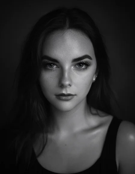 photograph Portrait, b&w, intensiv, 50mm . cinematic 4k epic detailed 4k epic detailed photograph shot on kodak detailed cinematic hbo dark moody, 35mm photo, grainy, vignette, vintage, Kodachrome, Lomography, stained, highly detailed, found footage, Portrait, b&w, intensiv, magical, cute, charming, pretty, elegant, intricate background, highly detailed, divine inspired, sharp focus, colorful, pleasant color, illumination, dramatic cinematic, complex, exquisite, extremely stylish, illuminated, beautiful, generous, lovely, fashionable, stunning, elaborate, wonderful, creative, fabulous, cool, blessed, brilliant