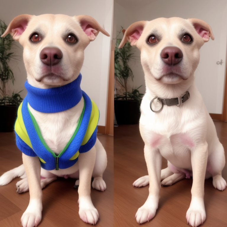 <lora:onOff_v326:1> onoff, a dog in a vest